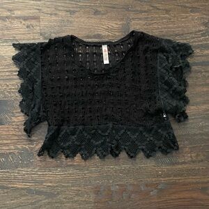 Black lace top (M)